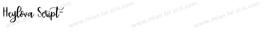 Heylova Script字体转换